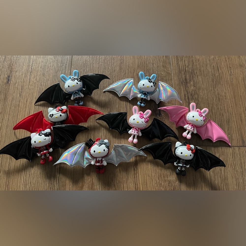 HELLO KITTY-NWT Goth Bat Kitty Figurine Pins-RANDOM SELECTION